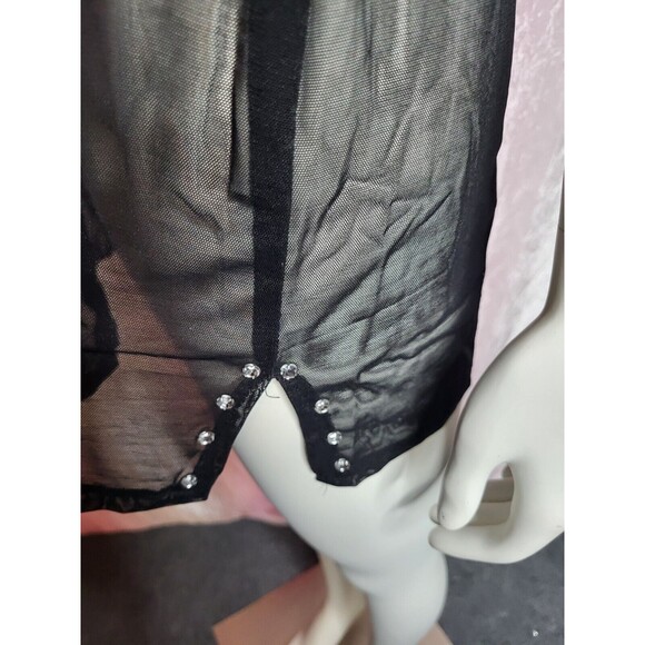 Exotic 2 Piece Sheer Handmade Sunflower Teddy Dancewear Matching Set Size Medium - Picture 4 of 12